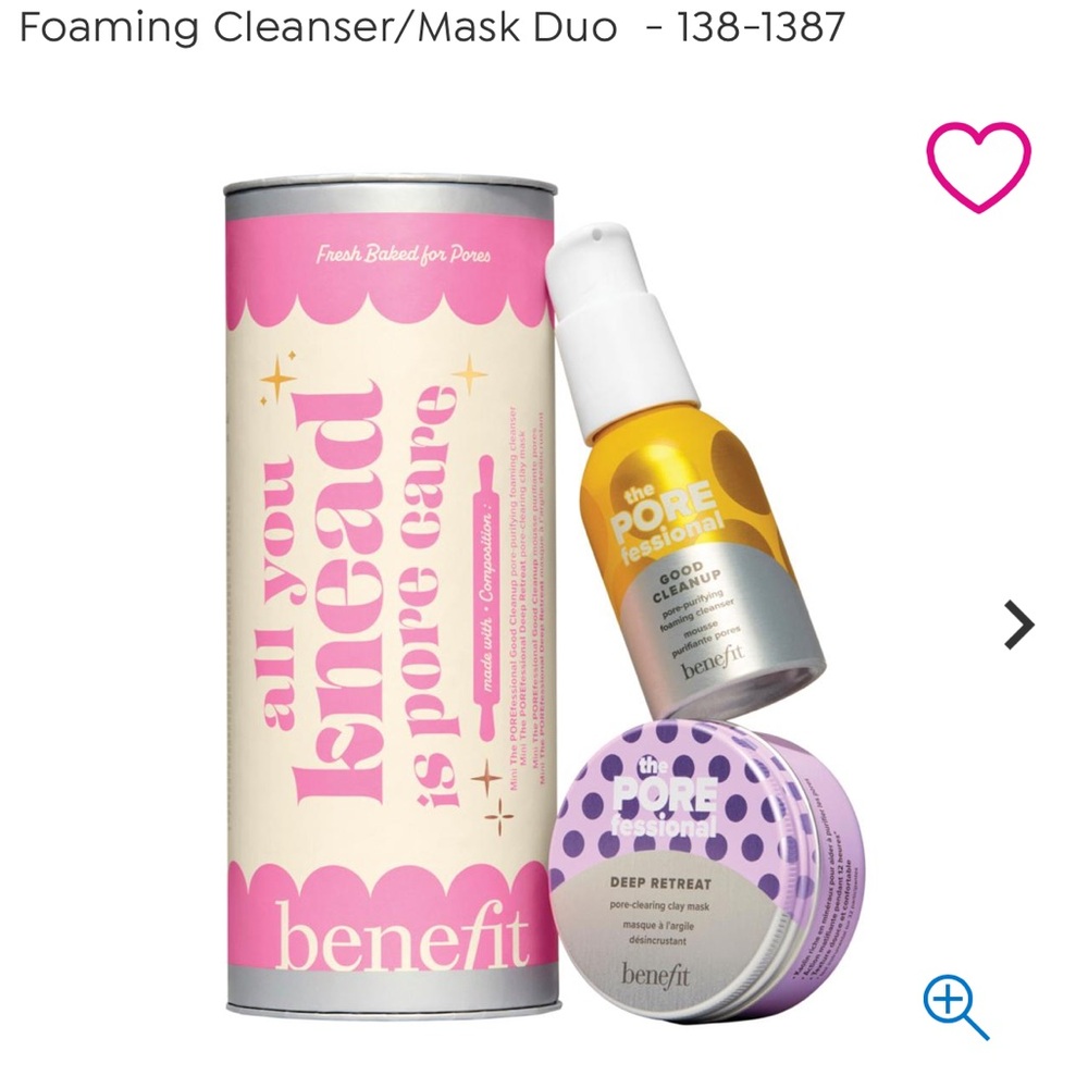 Benefit Pore Care Trio in Pink, Yellow, and Purple